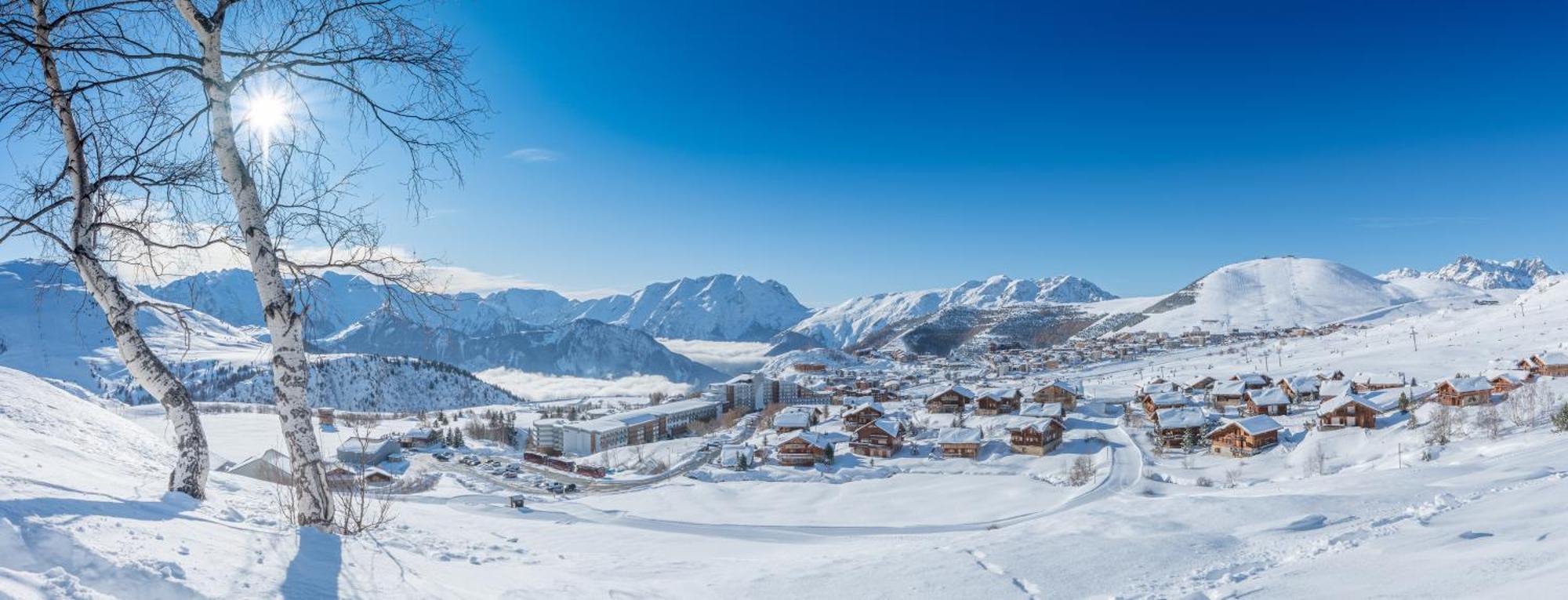 Chalet Alpe D'Huez 1850-Sea And Mountain Pleasure Avec 2 Appartements- 1 Appartement 3 Chambres 8 Couchages - 3 Salles D'Eau Et 1 Appartement 5 Chambres 12 Couchages 5 Salles D'Eau - Jacuzzi Et Sauna -Pieds Des Pistes Et Centre Alpe d'Huez Exterior foto