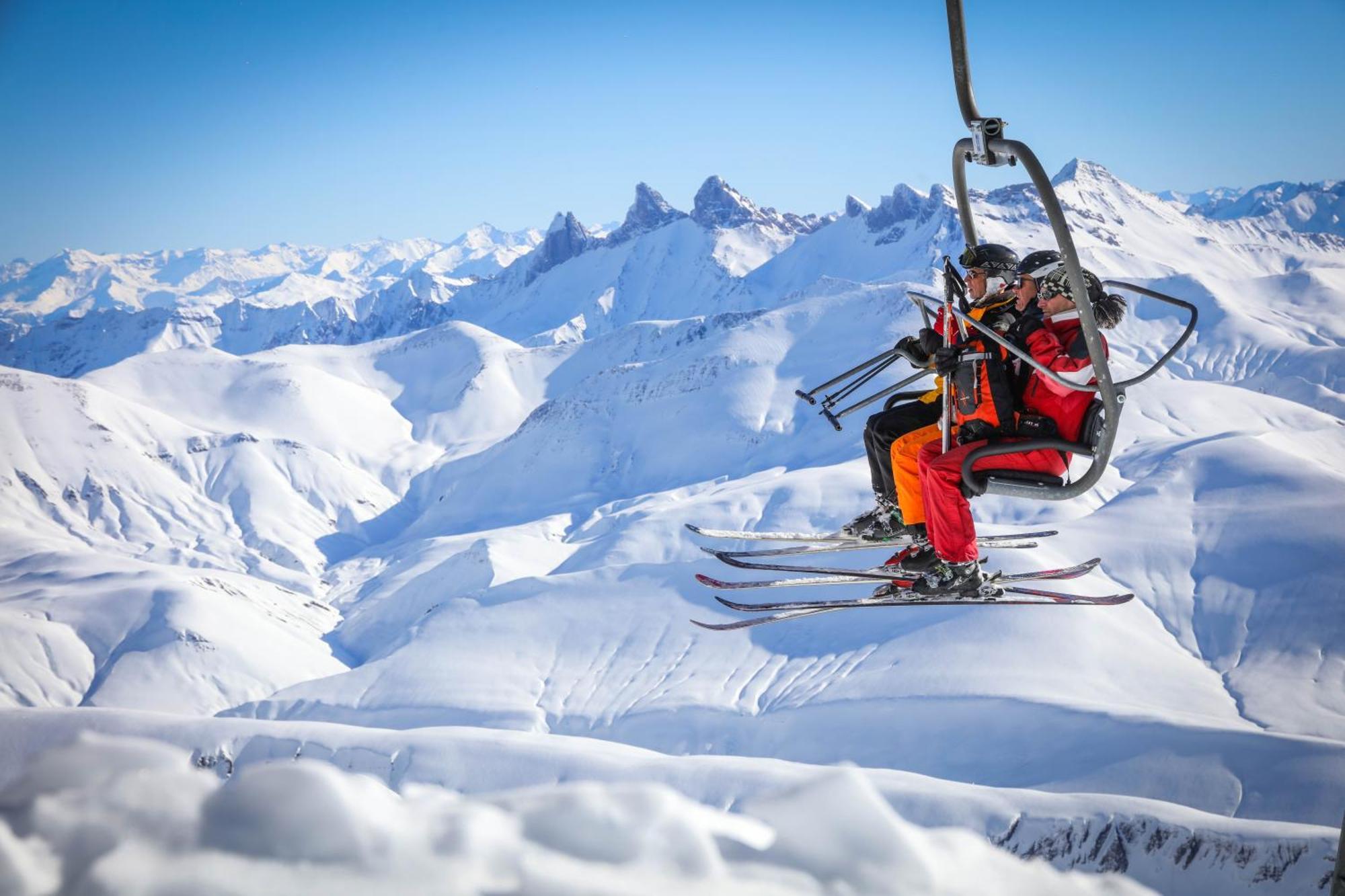 Chalet Alpe D'Huez 1850-Sea And Mountain Pleasure Avec 2 Appartements- 1 Appartement 3 Chambres 8 Couchages - 3 Salles D'Eau Et 1 Appartement 5 Chambres 12 Couchages 5 Salles D'Eau - Jacuzzi Et Sauna -Pieds Des Pistes Et Centre Alpe d'Huez Exterior foto